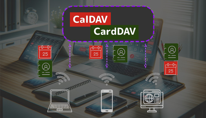 Mit CalDAV und CardDAV zusätzlich zu ActiveSync auch Kalender- und Kontaktinformationen mit den eigenen Geräten abgleichen.